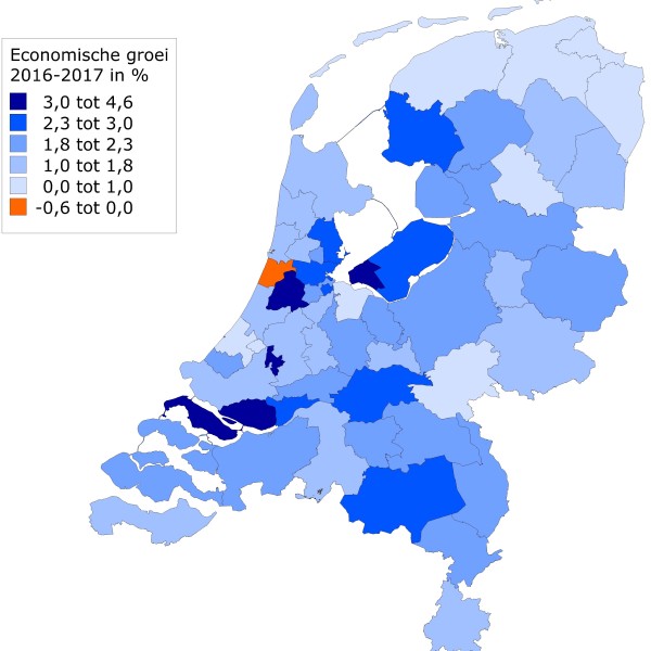 Werkelijke economische groei in regio Gouda blijft achter op verwachting